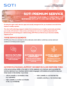 Download the SOTI Premium Service brochure